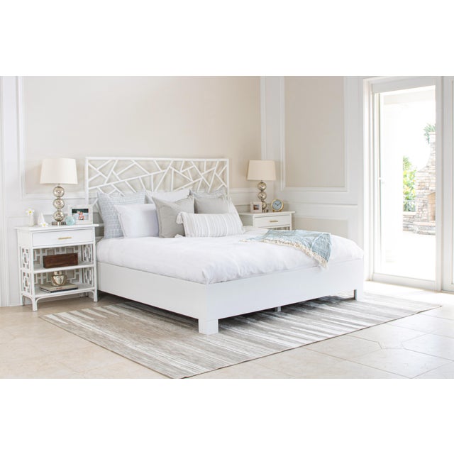 Natural rattan, leather bindings, and master craftsmanship make the Tiffany bed a true statement piece. Crafted from...