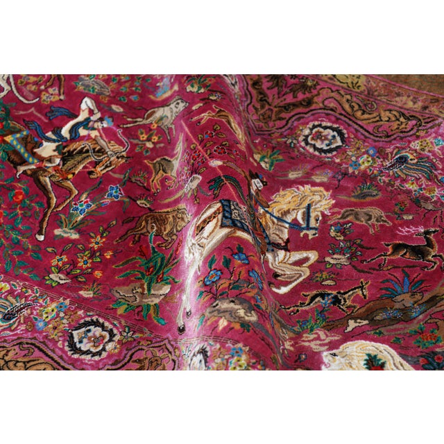 Modern Rug & Kilim’s Modern Classics Pictorial Rug in Red, Brown, Pink Tones For Sale - Image 3 of 8