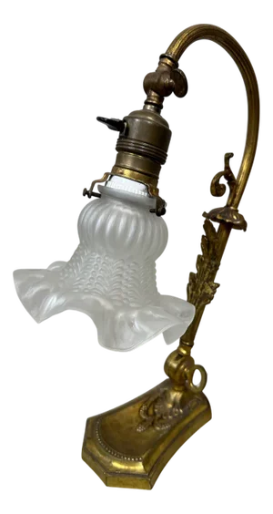 Art Nouveau Table Lamp in Brass