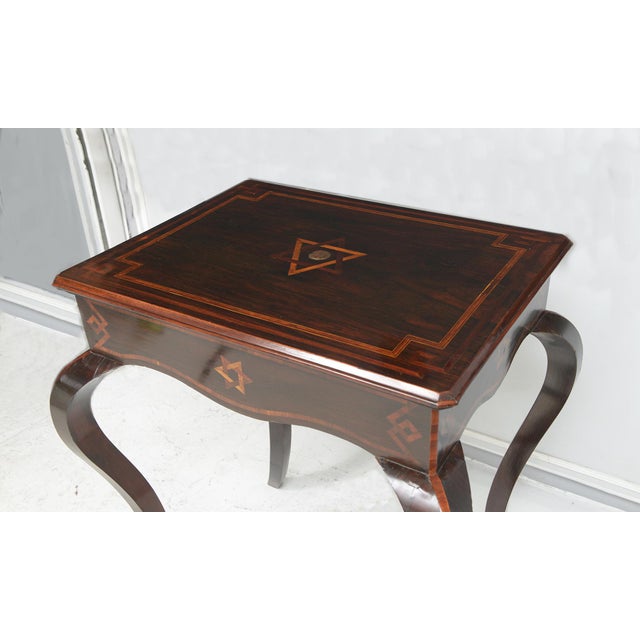 Antique Northern Italian Table on Sabre Legs For Sale - Image 4 of 9