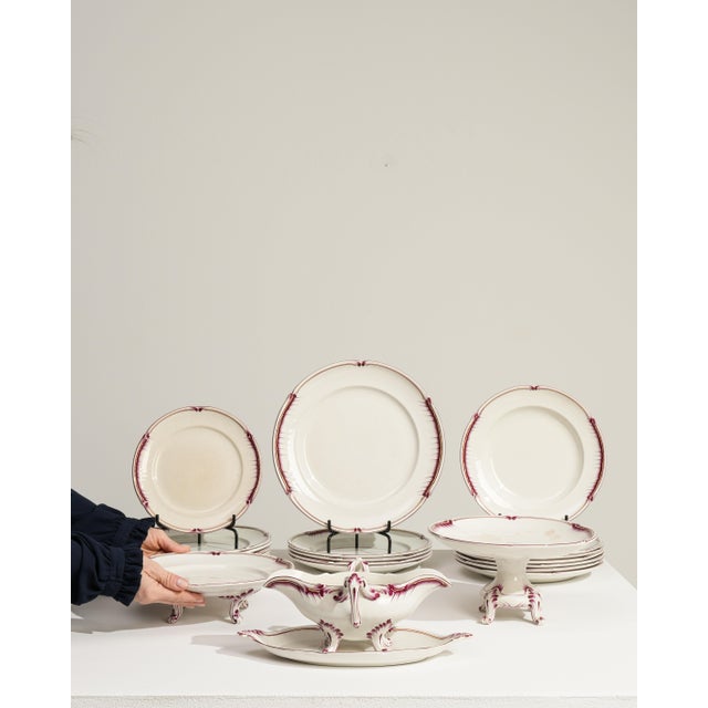 1900 - 1909 France White Porcelain Dinnerware Set For Sale - Image 18 of 18