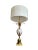 Maison Charles Hollywood Regency style high end table lamp, classic pared-down base, gold bronze and gold plated metal,...