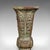 Brown Antique Gu Ritual Vessel, Oriental, Bronze, Ceremonial, Posy Vase, Victorian For Sale - Image 8 of 10