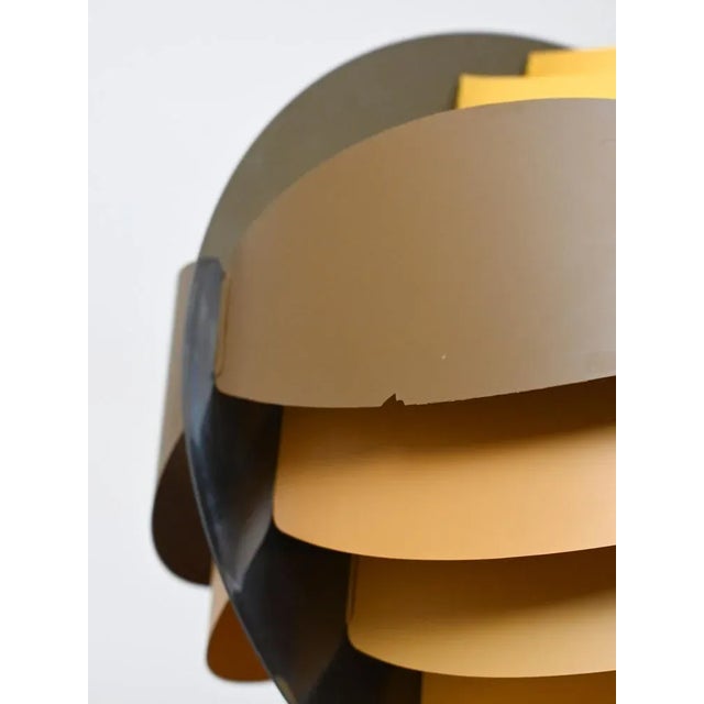 Plastic Brown Suspension Lamp, 1970s For Sale - Image 7 of 10