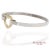 Contemporary 18k(750) Yellow Gold and Tiffany & Co 925 Sterling Silver Heart Bangle Bracelet For Sale - Image 3 of 13