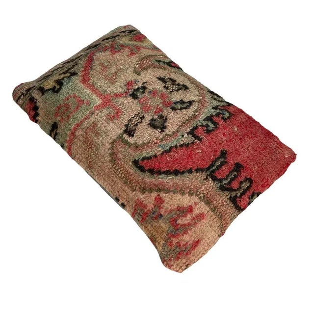 Textile Vintage Handmade Rug Cushion Cover For Sale - Image 7 of 11