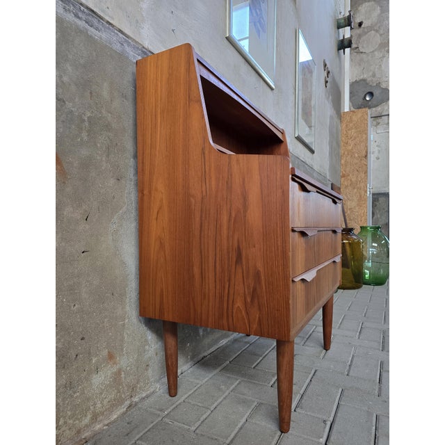 Mid-Century Danish Secretary in Teak, 1960s For Sale - Image 11 of 13