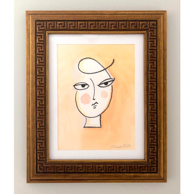 Abstract Portrait by Mina Mös For Sale - Image 11 of 11