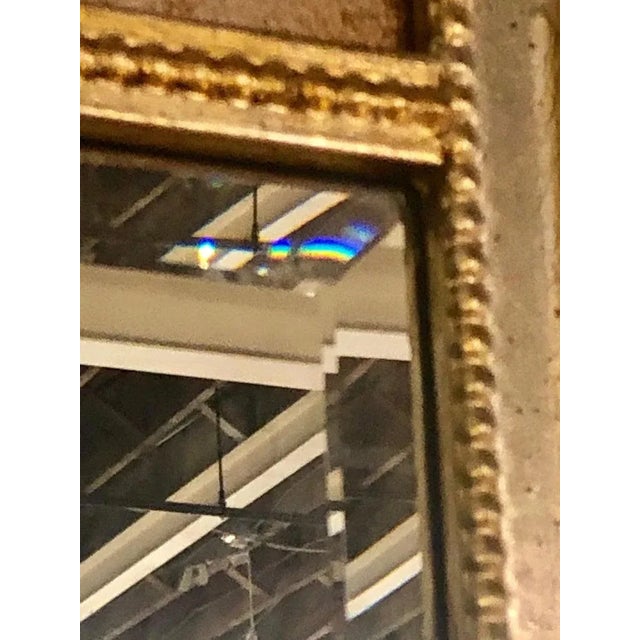 Italian Console Mirror Having Silver Leaf Eglomise Design by LaBarge For Sale - Image 12 of 13