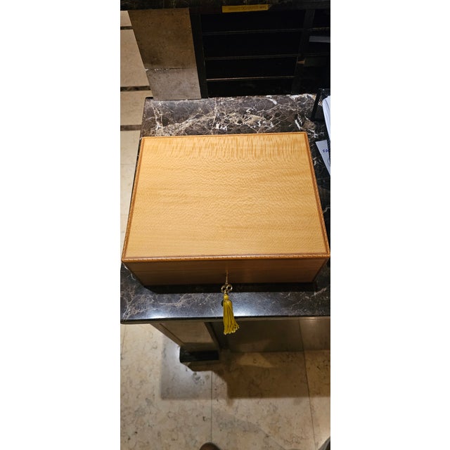 1990s 1990 Hermès Paris Briarwood & Peccary Leather Humidor, Made in France For Sale - Image 5 of 5