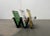 Italian Postmodern Metal Magazine Rack Holder, 1980s For Sale - Image 15 of 18