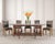 A handsome set of six labeled dining chairs designed by Michael Taylor Designs, San Francisco, CA. The rare chairs are...