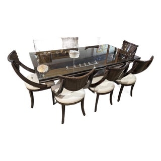 Pietro Costantini Dark Laquer Dining Set For Sale