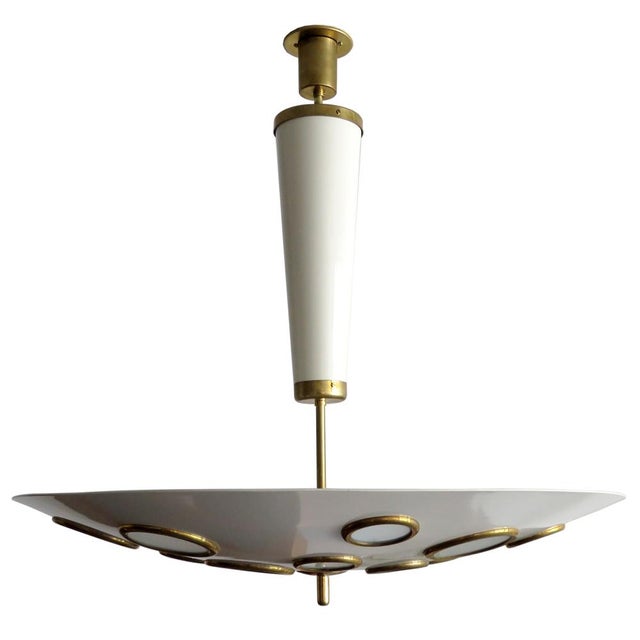 Large Scale Pendant Light by Lumen Milano, 1950 For Sale - Image 11 of 11