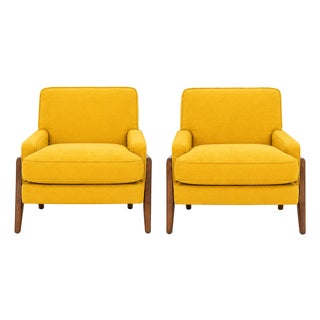Mid Century Modern Lounge Chairs. - Pair For Sale