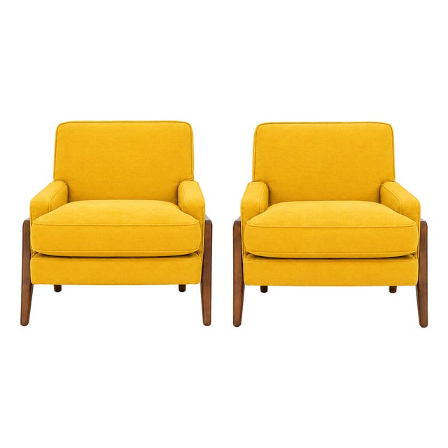 Mid Century Modern Lounge Chairs. - Pair For Sale