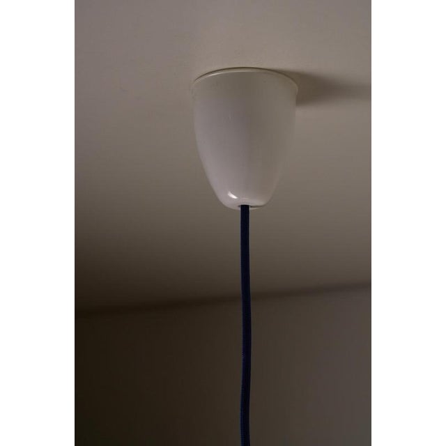 Gold White and Red Acrylic Glass Flying Saucer Pendant, 1970s For Sale - Image 8 of 10