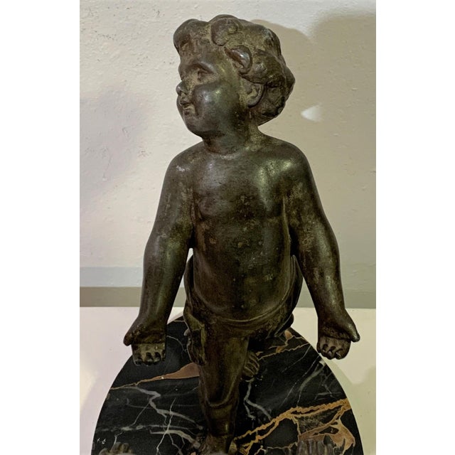 Gray Cupid Bookends, Set of 2 For Sale - Image 8 of 12