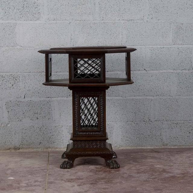 AntiqueMaggini Swivel Coffee Table with Removable Glass Top, 1800s For Sale - Image 16 of 18