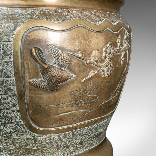 Antique Edo Period Decorative Planter, Japanese, Bronze, Jardiniere, Victorian For Sale - Image 10 of 10