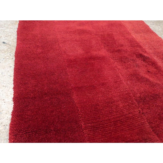 Tribal Galerie Shabab Collection Mid-20th Century Tibetan Throw Rug For Sale - Image 3 of 8