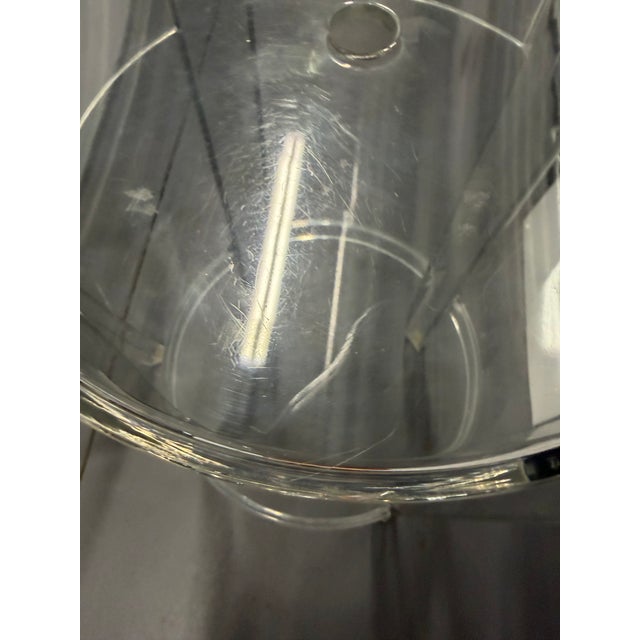 Charles Ghost Transparent Stool by Philippe Starck for Kartell, Set of 2 For Sale - Image 11 of 11