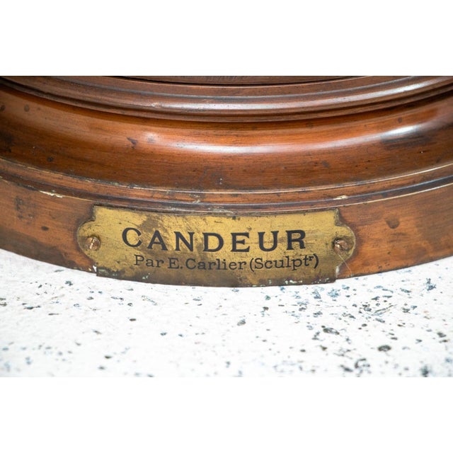 Bronze Emile Carlier "Candeur" Patinated Bronze For Sale - Image 8 of 8