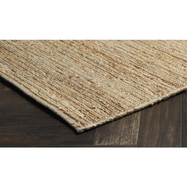 Soumak Jute Natural Rug 5x8 For Sale - Image 4 of 5
