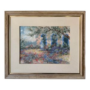 Vintage “Sailboat Wishes” by Elizabeth J. Horning Oil on Canvas Painting, Framed