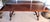 Wood Vintage Spanish Catalan Trestle Dining Table With Lyre Legs and Iron Stretchers For Sale - Image 7 of 15