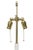 White Vintage Sirmos Rams Head White Painted Wood and Original Brass Fittings Floor Lamp Restored For Sale - Image 8 of 13
