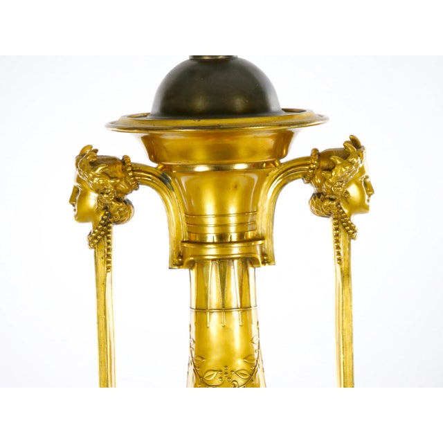 Red Marble and Gilt Bronze Table Candelabra by Barbedienne For Sale - Image 9 of 13