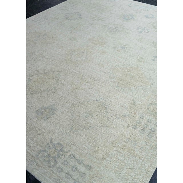Gray Turkish Oushak Rug 7'11" x 10'1" #20297 For Sale - Image 8 of 8
