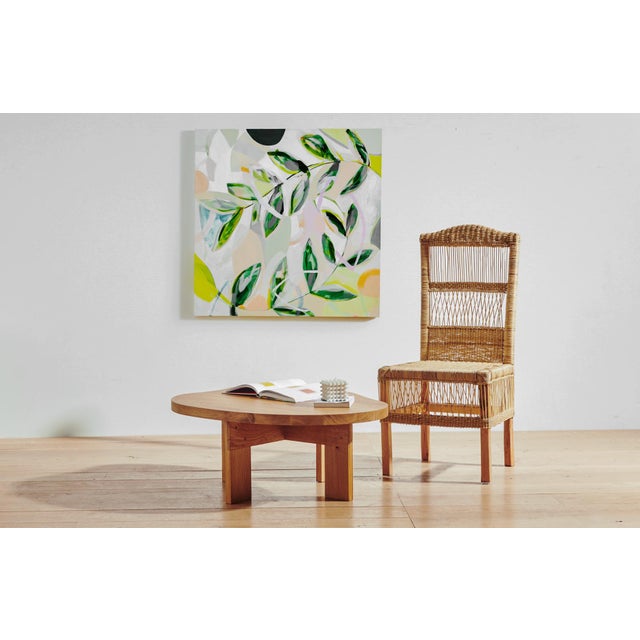 Wood Contemporary Malawi Cane Dining Chair For Sale - Image 7 of 8