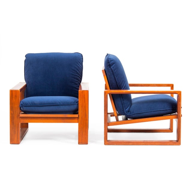 Czechoslovakian Armchair Pair Designed by Miroslav Navratil in the 1970s. Manufacturer Krkonoše furniture Vrchlabí. This...