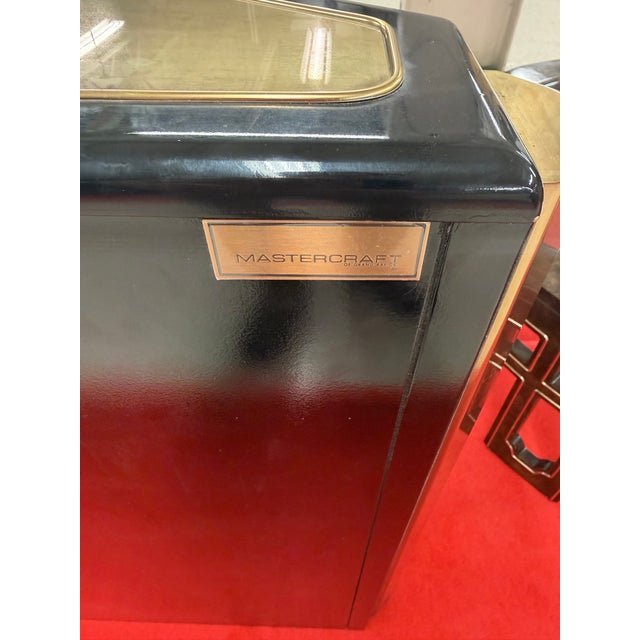 1970’s “Tree of Life” Shaved Corner Console Cabinet by Bernhard Rhône for Mastercraft For Sale - Image 12 of 12