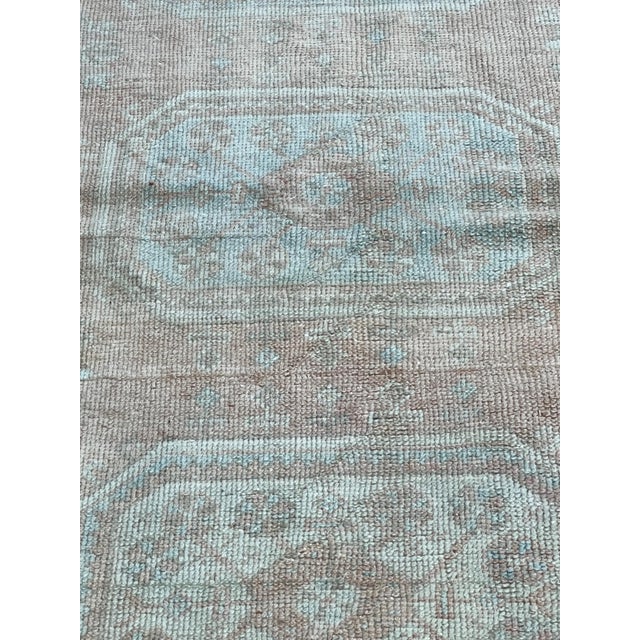 1980s Vintage Turkish Hand Knotted Wool Rug 4’5” X 11’9” For Sale - Image 5 of 5