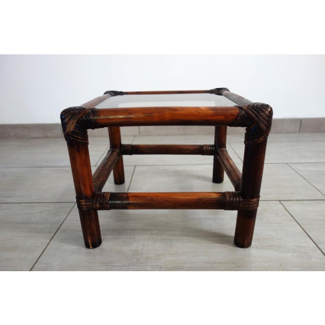 Vintage Rattan Nesting Tables, 1960s, Set of 3 For Sale - Image 10 of 17