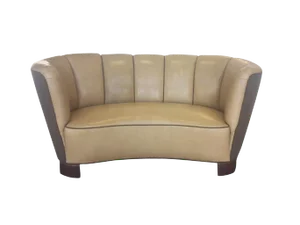 Reupholstered Danish Modern Settee by Slagelse Møbelvaerk