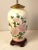 1980s Chinoiserie Ginger Jar Table Lamp Hardwood Base Hand Painted Porcelain Pink Peony For Sale - Image 4 of 10