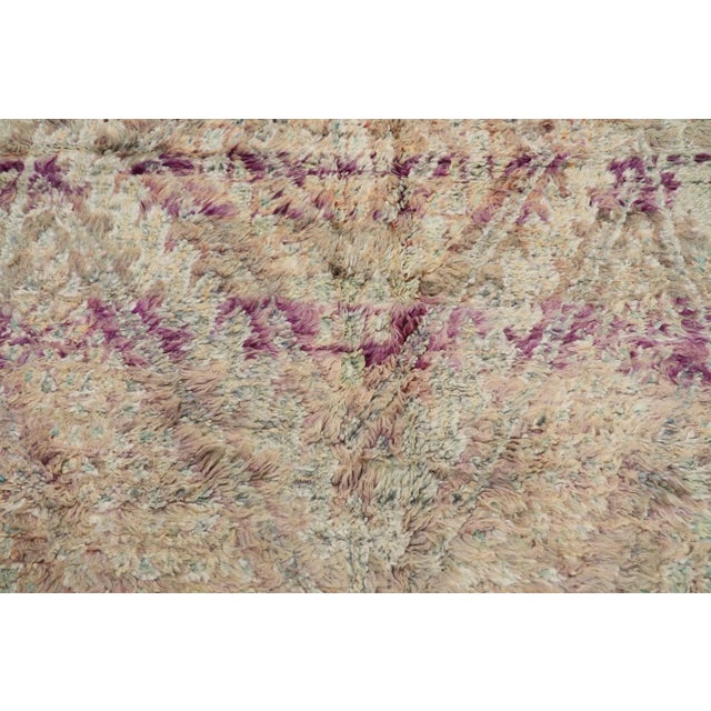 Berber Tribes of Morocco Vintage Berber Purple Moroccan Rug - 05'01 X 10'05 For Sale - Image 4 of 9