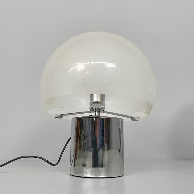 Mid-Century Modern Italian LTA6 Porcino Table Lamps attributed to Luigi Caccia Dominioni for Azucena, 1960s, Set of 2 For Sale - Image 10 of 15