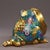 Late 20th Century Gilt Bronze Cloisonné Enamel Toad-Form Box With Bagua Motif For Sale - Image 5 of 9