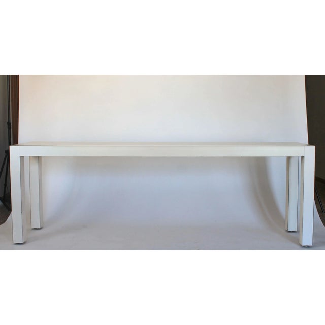 1970's Mid Century Modern Parsons Table Console or Desk For Sale - Image 11 of 12
