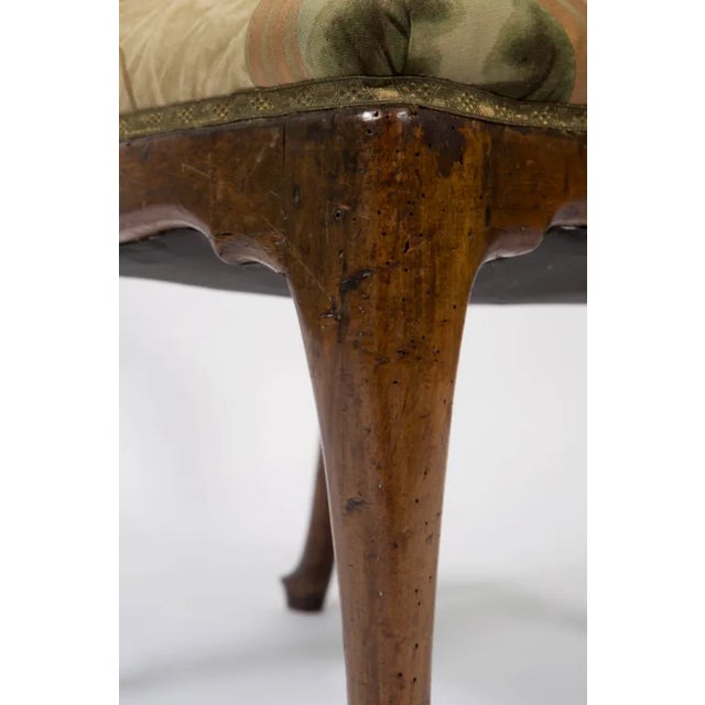 Wood 18th Century Walnut Italian Open Back Armchair For Sale - Image 7 of 13
