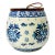 Late 20th C Boho Chic Scandinavian Gustavian Style Ceramic Jar Vase With Wood Lid. For Sale