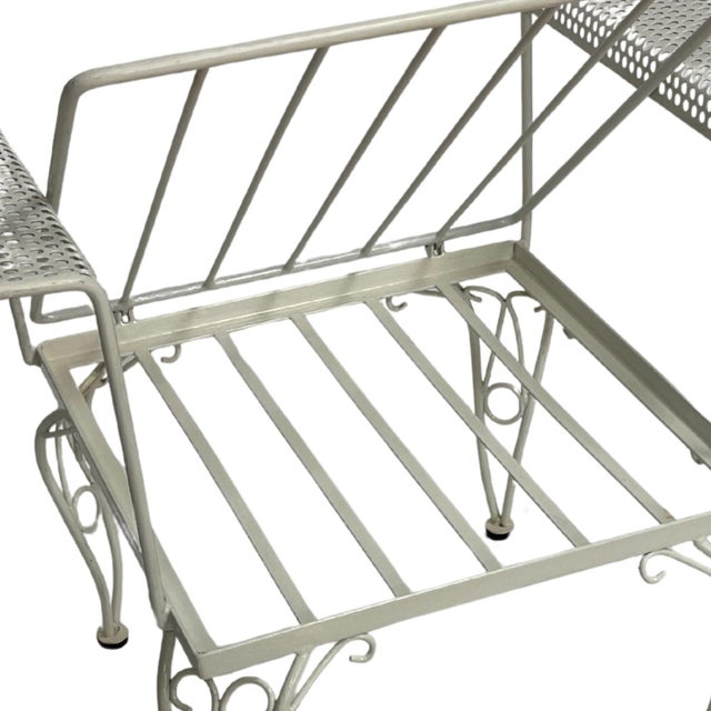 Italian Chair with Folding Backrest in Painted Iron, 1970s For Sale - Image 14 of 16