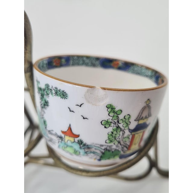 Metal Vintage Pagoda Spice Set from Crown Staffordshire, England, 1970s For Sale - Image 7 of 13