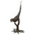 Contemporary Bronze Statue of a Parrot Perched on a Branch and Leaning Down, with Dark Patina For Sale - Image 13 of 13