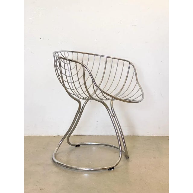 Silver Model Pan Am Dining Chair by Gastone Rinaldi for Rima, 1960s For Sale - Image 8 of 12